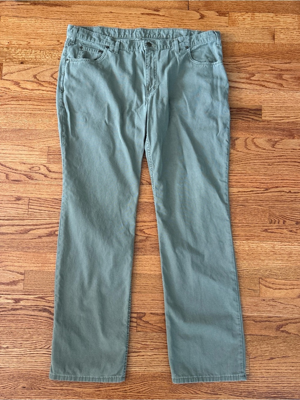 Bills Khakis Classic Men's Pants 100% Cotton Tan/Sage Made in USA 40x34 PERFECT